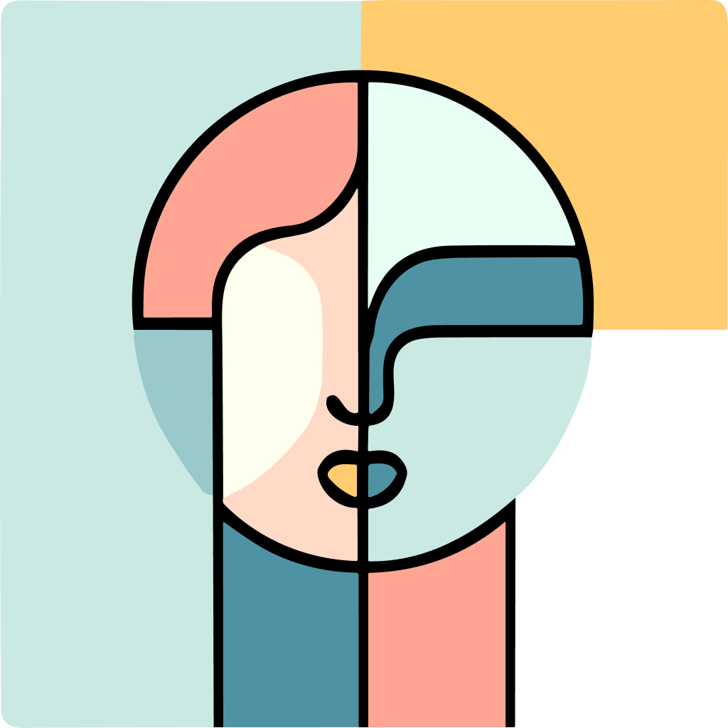 Free AI-generated Abstract AI avatar - Fake profile picture for UI design mockups