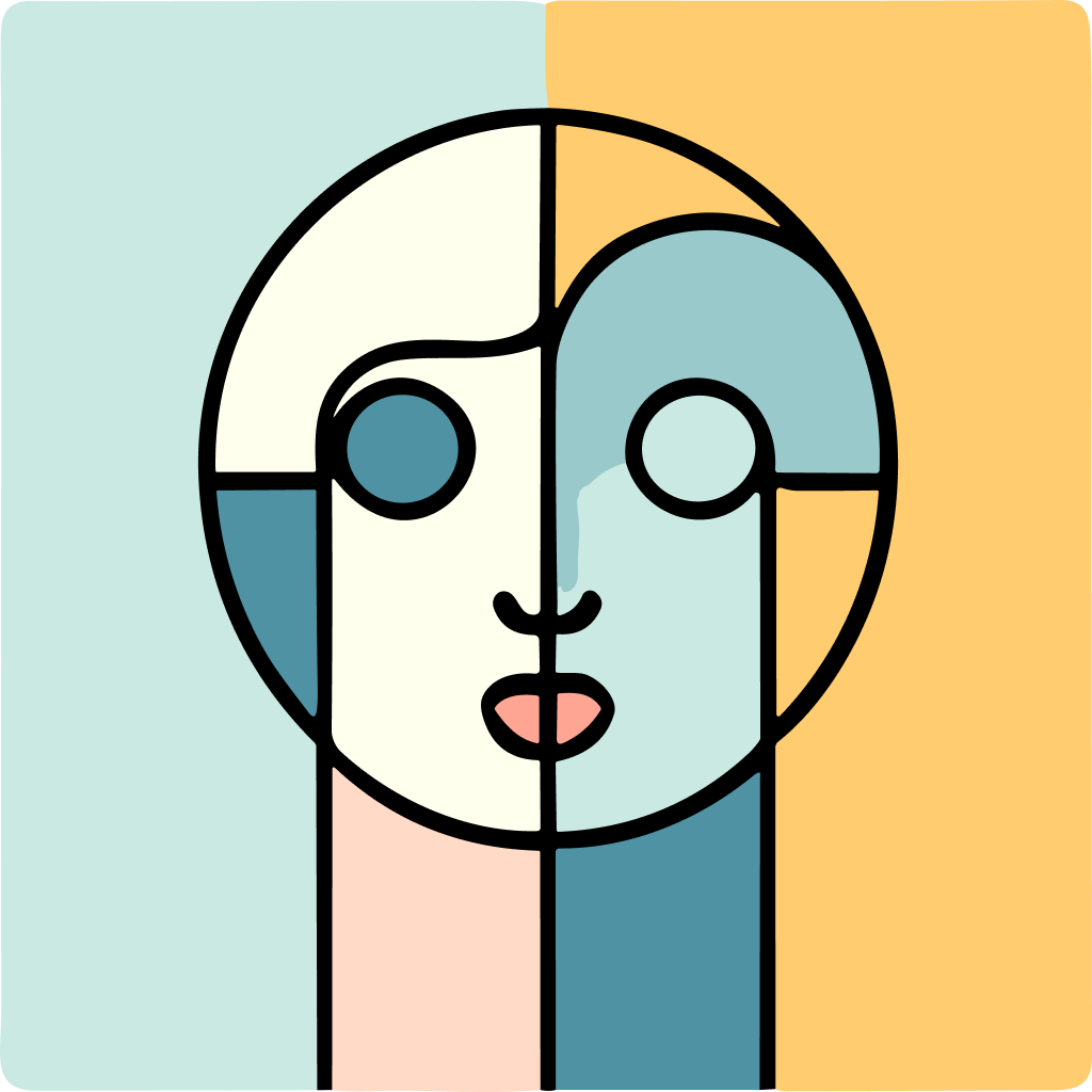 Free AI-generated Abstract AI avatar - Fake profile picture for UI design mockups