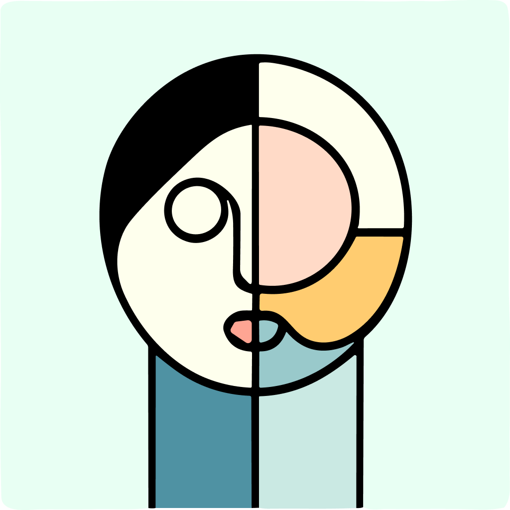 Free AI-generated Abstract AI avatar - Fake profile picture for UI design mockups