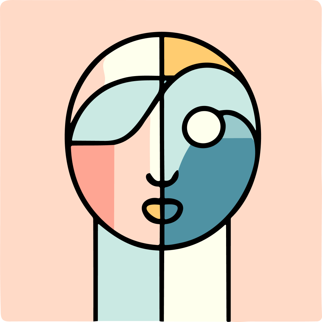 Free AI-generated Abstract AI avatar - Fake profile picture for UI design mockups