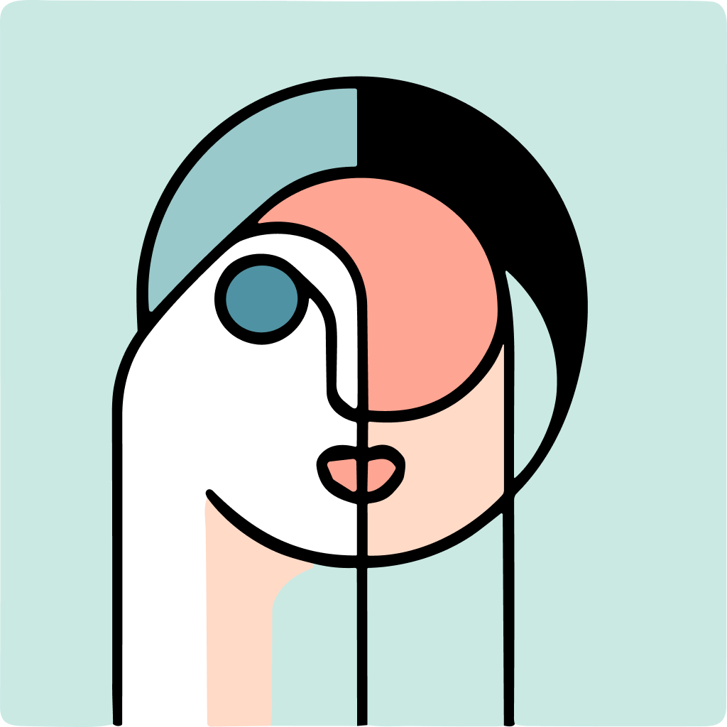 Free AI-generated Abstract AI avatar - Fake profile picture for UI design mockups