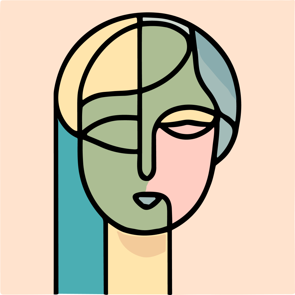 Free AI-generated Abstract AI avatar - Fake profile picture for UI design mockups