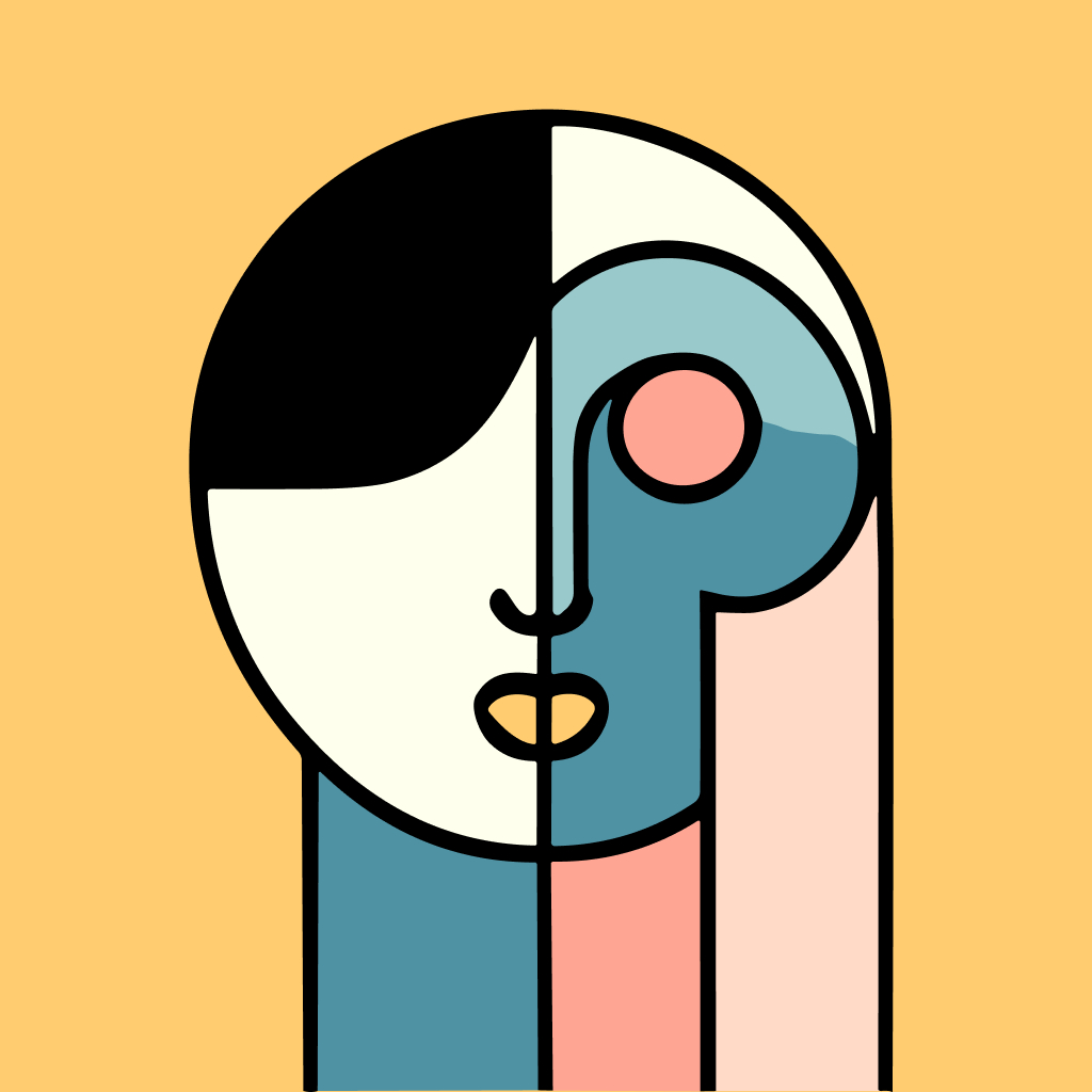 Free AI-generated Abstract AI avatar - Fake profile picture for UI design mockups