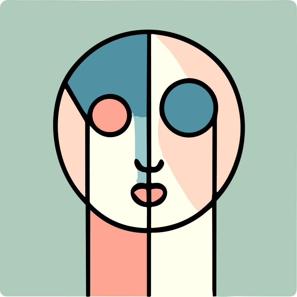 Free AI-generated Abstract AI avatar - Fake profile picture for UI design mockups