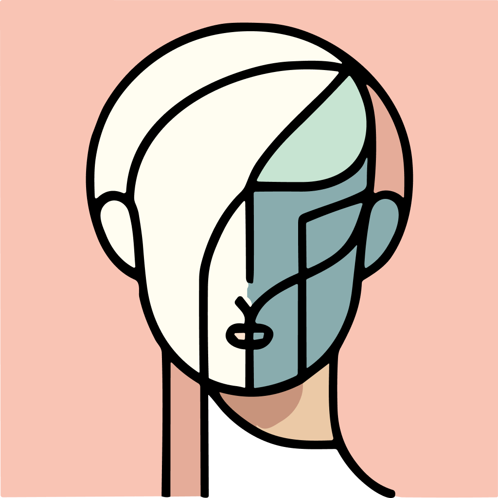 Free AI-generated Abstract AI avatar - Fake profile picture for UI design mockups