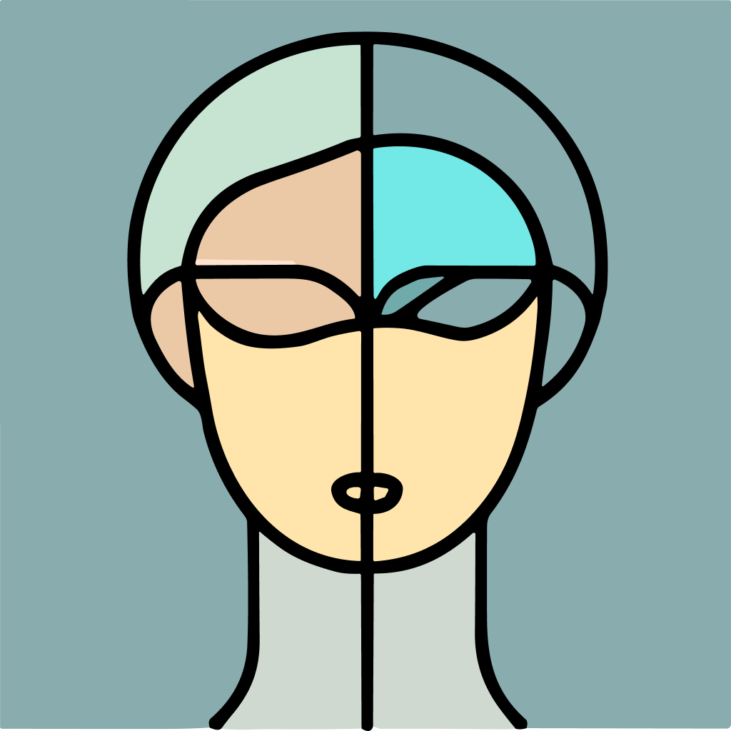 Free AI-generated Abstract AI avatar - Fake profile picture for UI design mockups