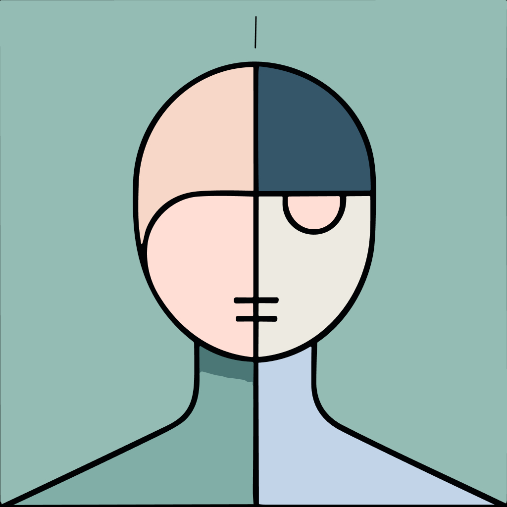 Free AI-generated Abstract AI avatar - Fake profile picture for UI design mockups