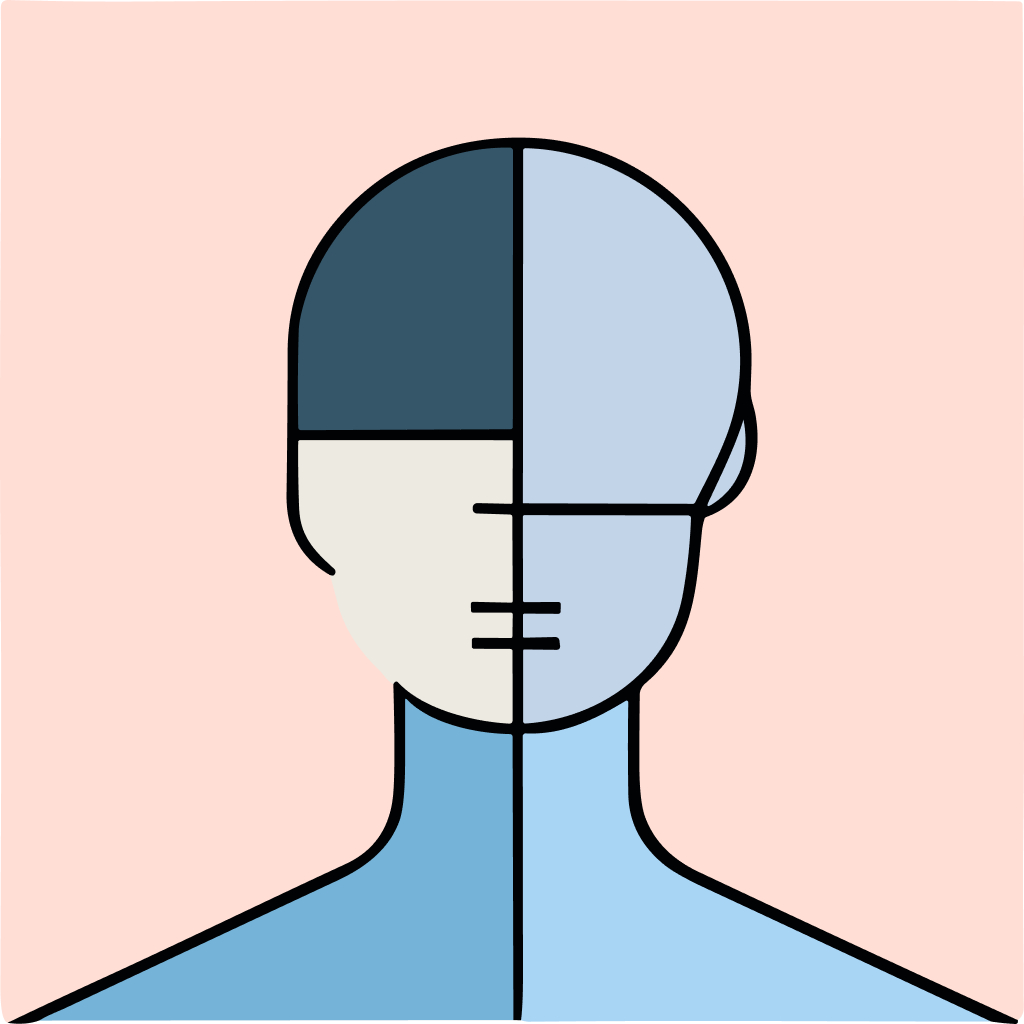 Free AI-generated Abstract avatar - Fake profile picture for UI design mockups