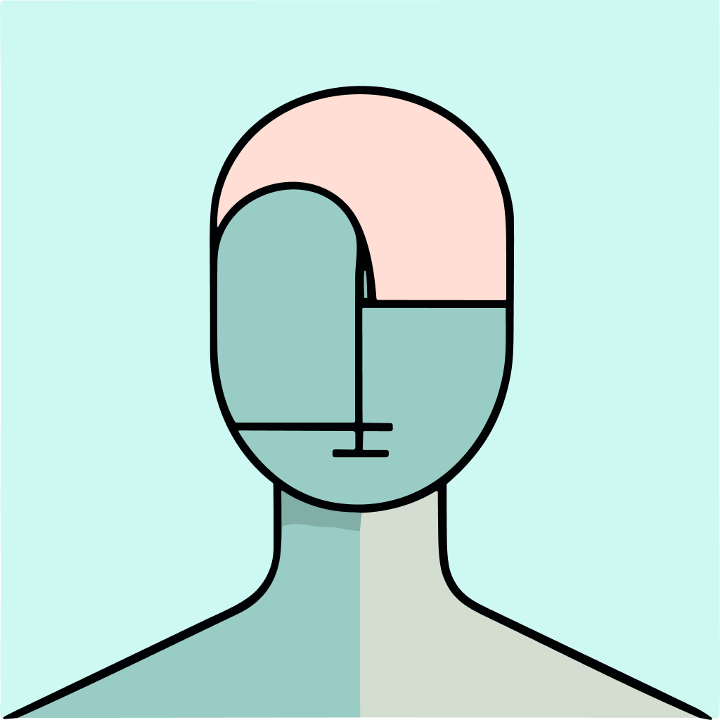 Free AI-generated Abstract avatar - Fake profile picture for UI design mockups