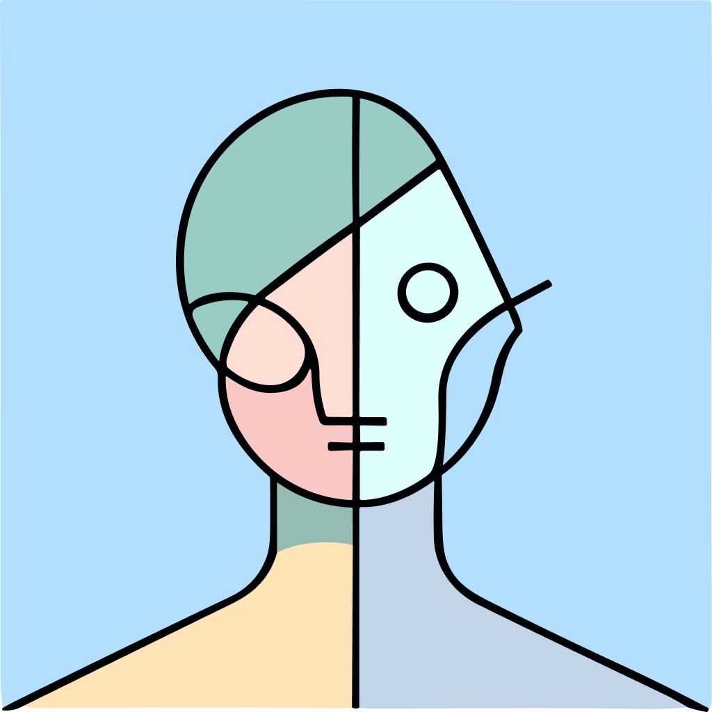 Free AI-generated Abstract avatar - Fake profile picture for UI design mockups